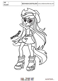 Equestria-girls boyama sayfaları